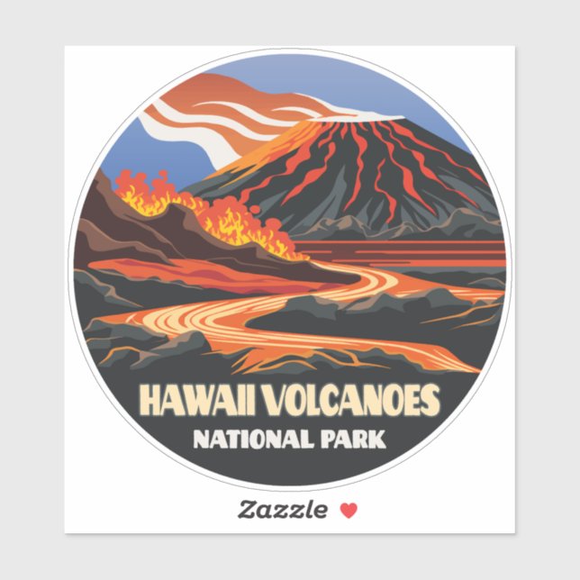 Hawaii Volcanoes National Park Mauna Loa Vintage (Sheet)