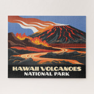 Hawaii Volcanoes National Park Mauna Loa Vintage Jigsaw Puzzle