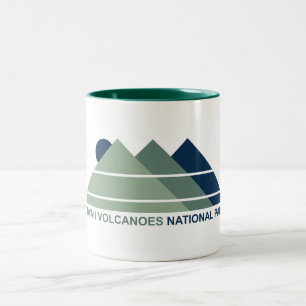 Hawaii Volcanoes National Park Mountain Sun Two-Tone Coffee Mug