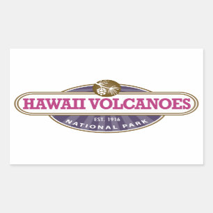 Hawaii Volcanoes National Park Rectangular Sticker