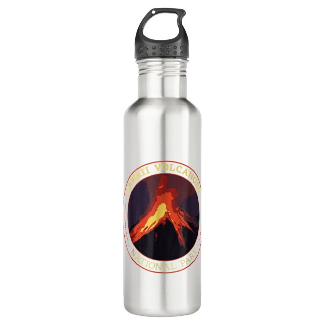 Hawaii Volcanoes National Park T-Shirt  Camping Hi 710 Ml Water Bottle (Front)