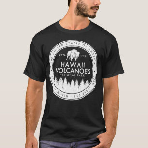 Hawaii Volcanoes National Park T Shirt Vintage Emb