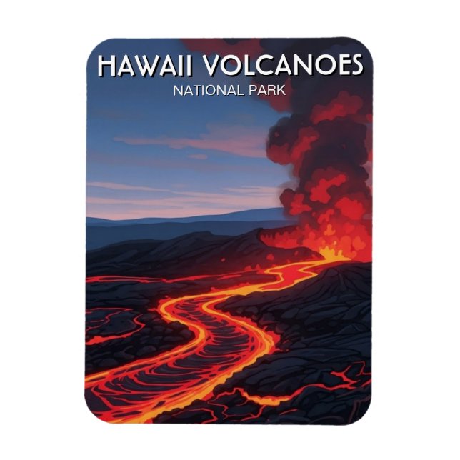 Hawaii Volcanoes National Park Travel Magnet (Vertical)