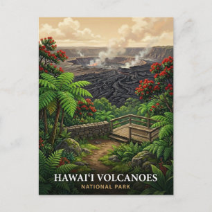 Hawai'i Volcanoes National Park Travel Postcard