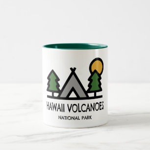 Hawaii Volcanoes National Park Two-Tone Coffee Mug