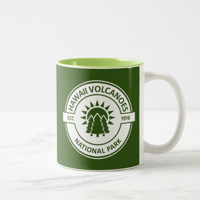 Hawaii Volcanoes National Park Two-Tone Coffee Mug (Right)