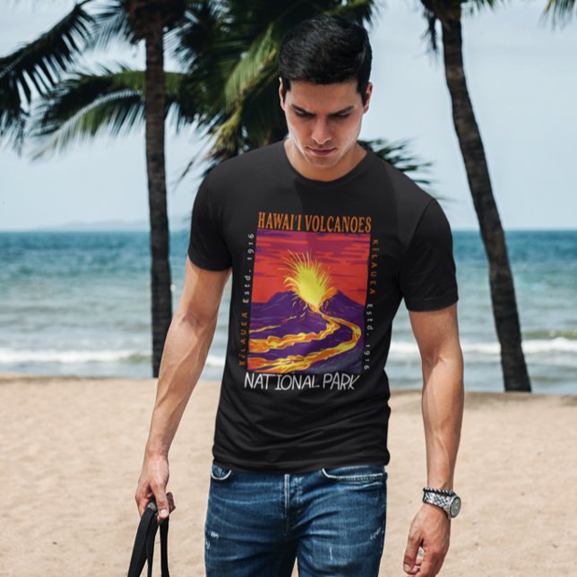 Hawaii Volcanoes National Park Vintage Distressed  T-Shirt (Creator Uploaded)