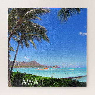 hawaii waikiki beach jigsaw puzzle