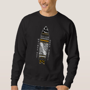 Hawaii Waimea Bay North Shore Oahu Surfing Sweatshirt
