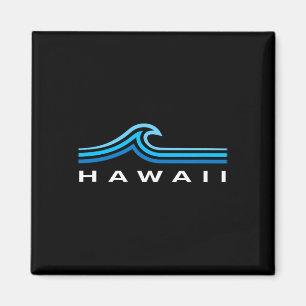 Hawaii Waves Vintage Mens Womens Boys Souvenir Haw Magnet