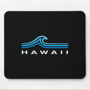 Hawaii Waves Vintage Mens Womens Boys Souvenir Haw Mouse Mat