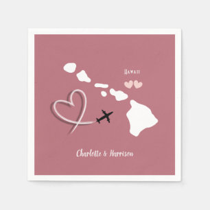 Hawaii Wedding Destination Napkin