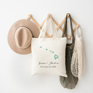 Hawaii Wedding Welcome Tote Bag