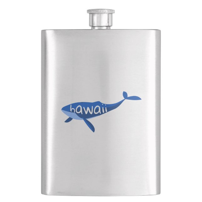 Hawaii Whale Hip Flask (Front)