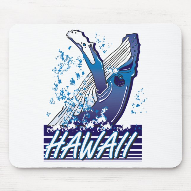 Hawaii-Whale Mouse Mat (Front)