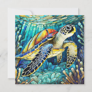 Hawaiian aloha art card blank back