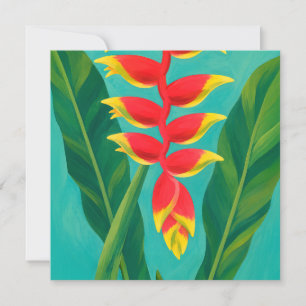 Hawaiian aloha art card blank back