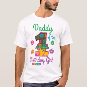 Hawaiian aloha Daddy of the First Birthday T-Shirt