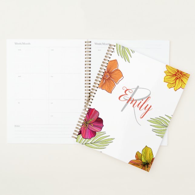 Hawaiian Aloha Floral  Planner (Display)