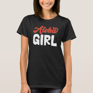 Hawaiian Aloha Girl Hawaii Pineapple Tiki T-Shirt