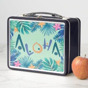Hawaiian Aloha Greeting Retro Lunch Box