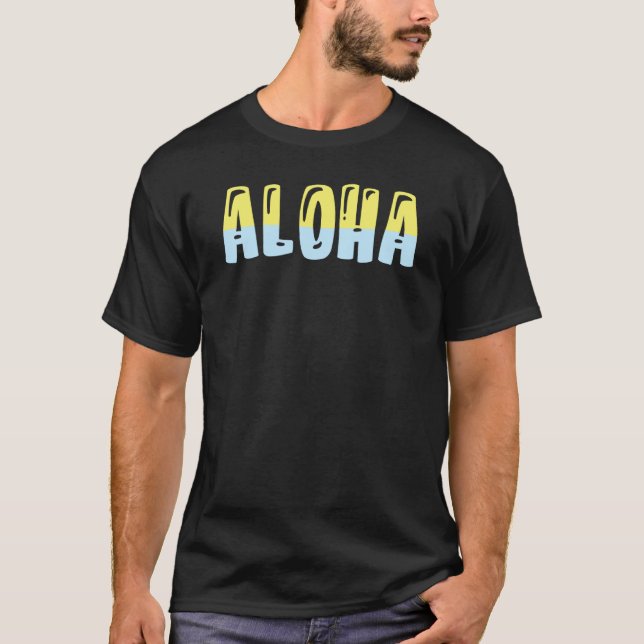 Hawaiian Aloha Hawaii Pineapple Tiki T-Shirt (Front)