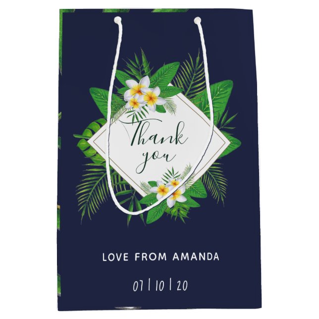 Hawaiian Aloha Luau Party Guest Favour Medium Gift Bag (Front)