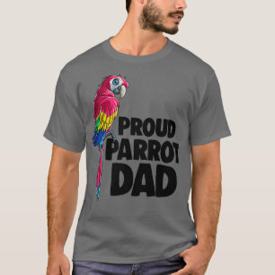Hawaiian Aloha Proud Parrot Dad Tropical Beach T-Shirt