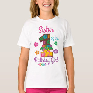 Hawaiian aloha Sister of the First Birthday T-Shirt