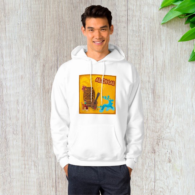 Hawaiian Aloha Tiki Bar Retro Luau Party  Hoodie (Creator Uploaded)