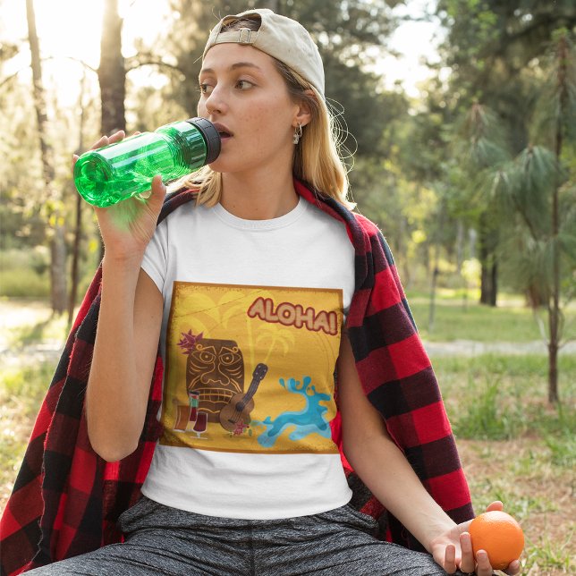 Hawaiian Aloha Tiki Bar Retro Luau Party  T-Shirt (Creator Uploaded)