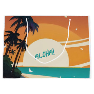 Hawaiian/Aloha/Tropical/beach Large Gift Bag