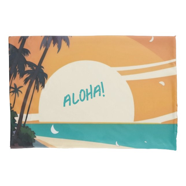Hawaiian/Aloha/Tropical/beach Pillowcase (Front)