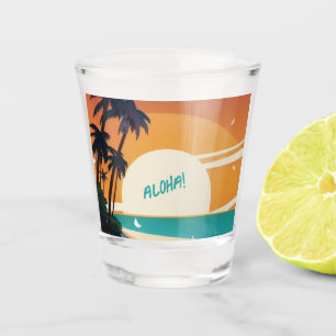Hawaiian/Aloha/Tropical/beach Shot Glass