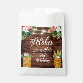 Hawaiian Aloha Tropical Birthday Luau Party Favour Bags