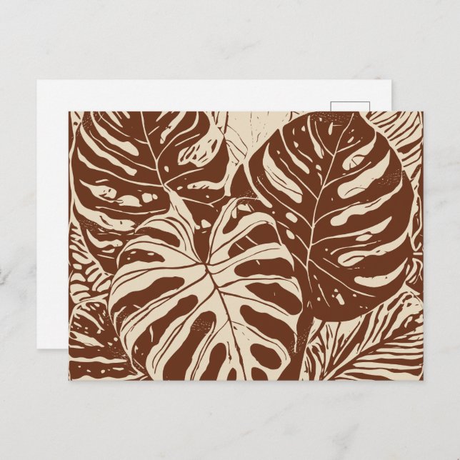 Hawaiian art postcard (Front/Back)