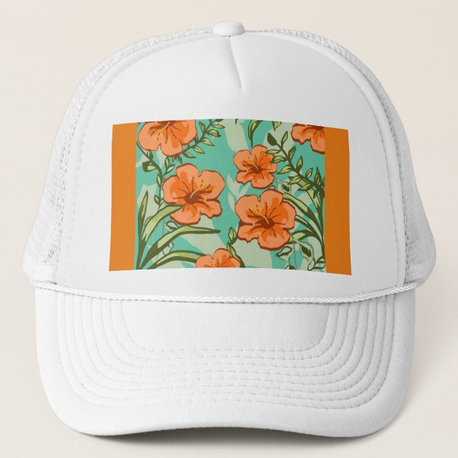 Hawaiian Art Trucker Hat (Front)