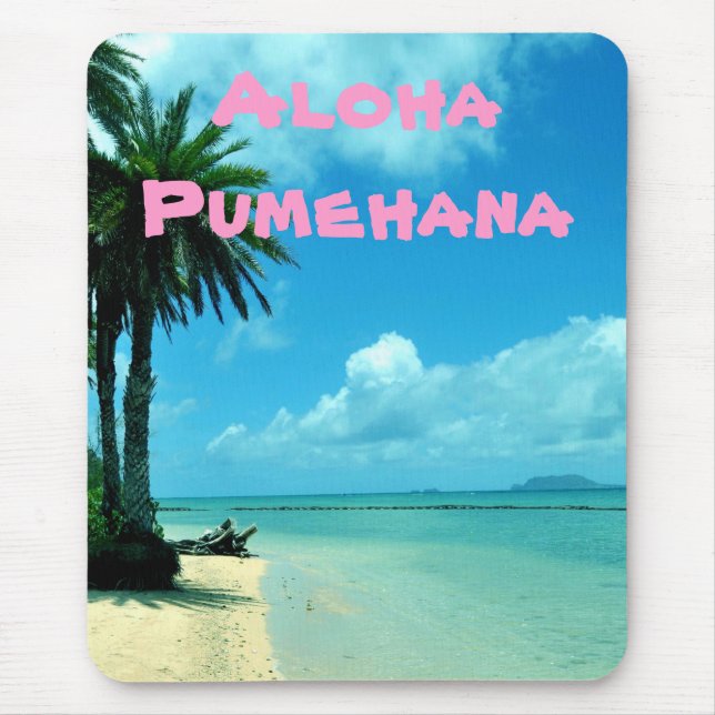 Hawaiian Beach Expressions Mousepad (Front)