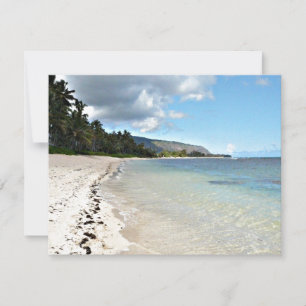 Hawaiian beach invitation