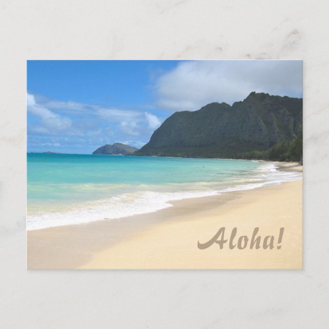 Hawaiian Beach Postcard (Front)