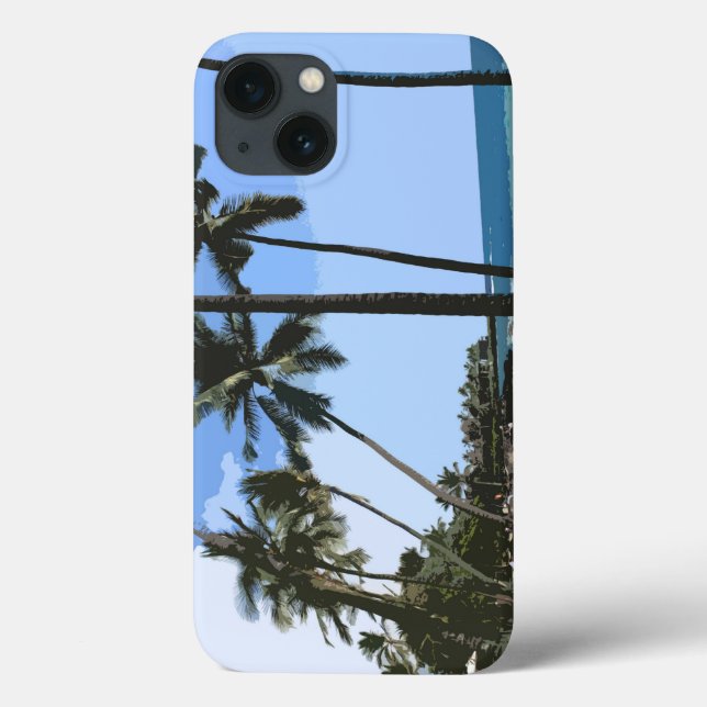 Hawaiian Beach Scene iPad Air Case (Back)