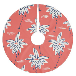 Hawaiian beach shirt, doodle palm pattern. brushed polyester tree skirt