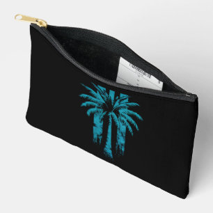 Hawaiian Beach Summer Tropical Vacation Palm Tree Accessory Pouch