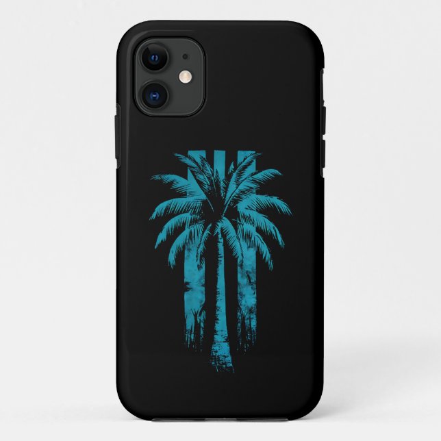 Hawaiian Beach Summer Tropical Vacation Palm Tree Case-Mate iPhone Case (Back)