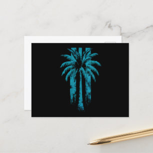 Hawaiian Beach Summer Tropical Vacation Palm Tree Postcard