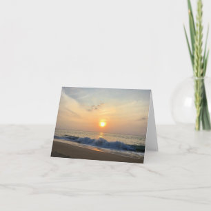 hawaiian beach sunset notecard