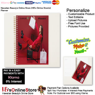 Hawaiian Beauty's Online Store (HB's Online Store) Planner