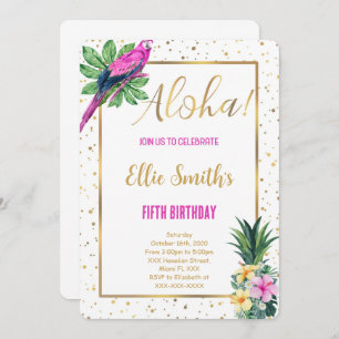 Hawaiian Birthday Invitation