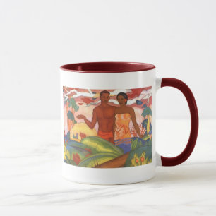 Hawaiian Boy and Girl - Arman Manookian Mug