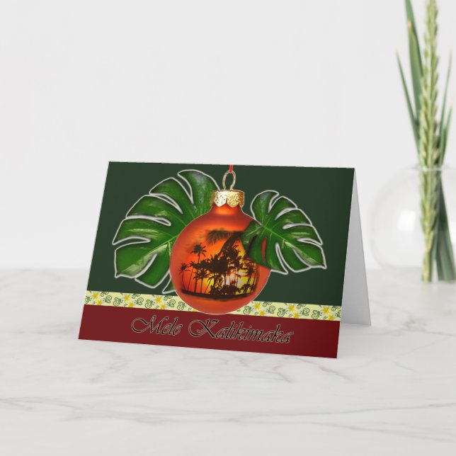 Hawaiian Christmas 2 Holiday Card (Front)